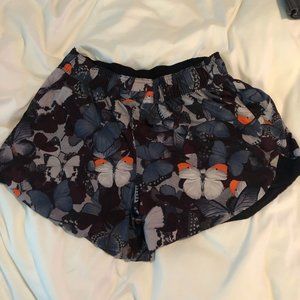 Lululemon Reversible Butterfly Pattern Shorts